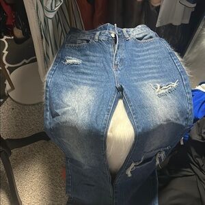 SHEIN Blue High Rise Jeans